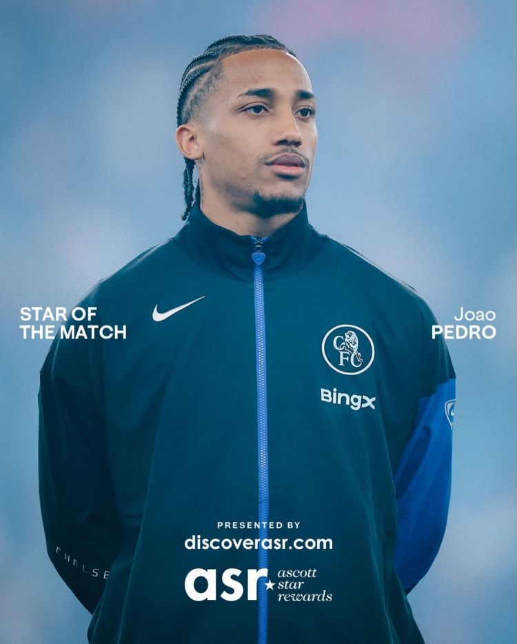 开云下载-帽子戏法！若昂·佩德罗当选对阵维拉一役切尔西队内最佳球员