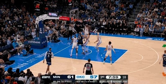 开云官网-无所不能！兰德尔封盖SGA&amp;进攻端予取予求两节半已经砍下26+5+5